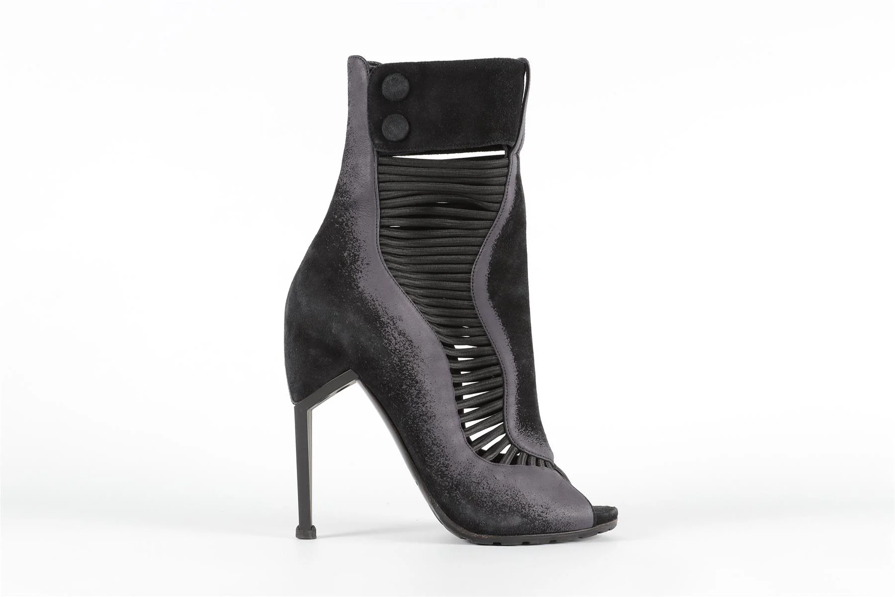 NICHOLAS KIRKWOOD BLACK SUEDE ANKLE BOOTS EU 38 UK 5 US 8 - Image 2