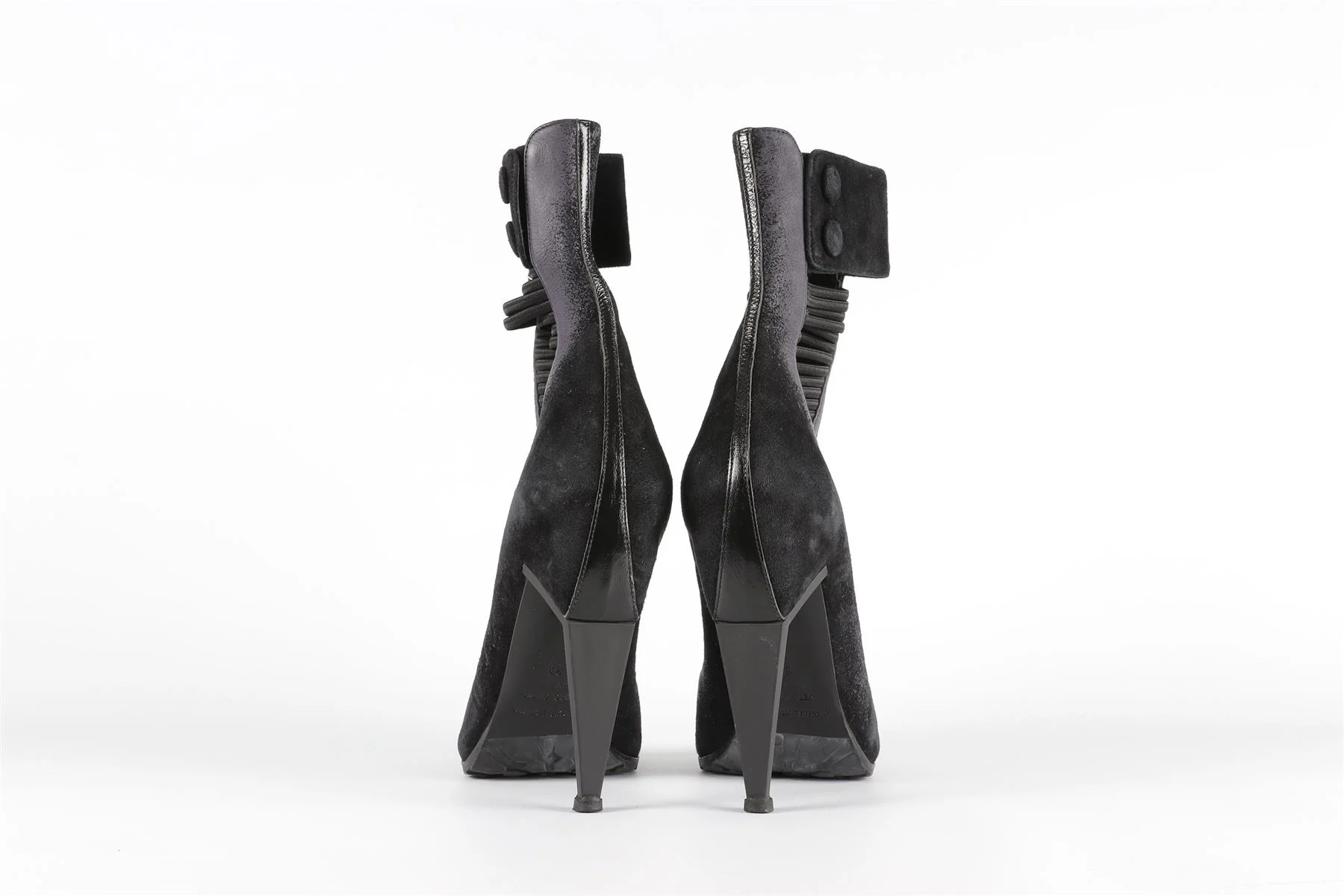 NICHOLAS KIRKWOOD BLACK SUEDE ANKLE BOOTS EU 38 UK 5 US 8 - Image 5