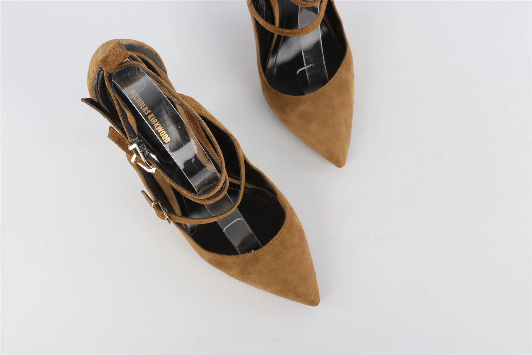 NICHOLAS KIRKWOOD BROWN SUEDE SANDALS EU 38.5 UK 5.5 US 8.5 - Image 4