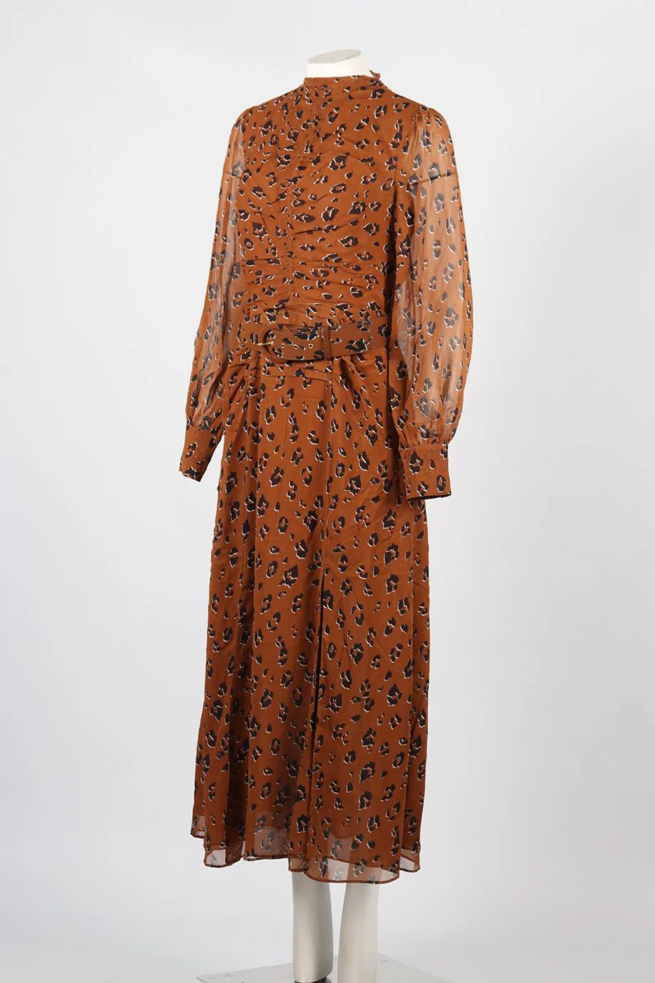 NICHOLAS PRINTED SILK MAXI DRESS UK 14 - Image 3