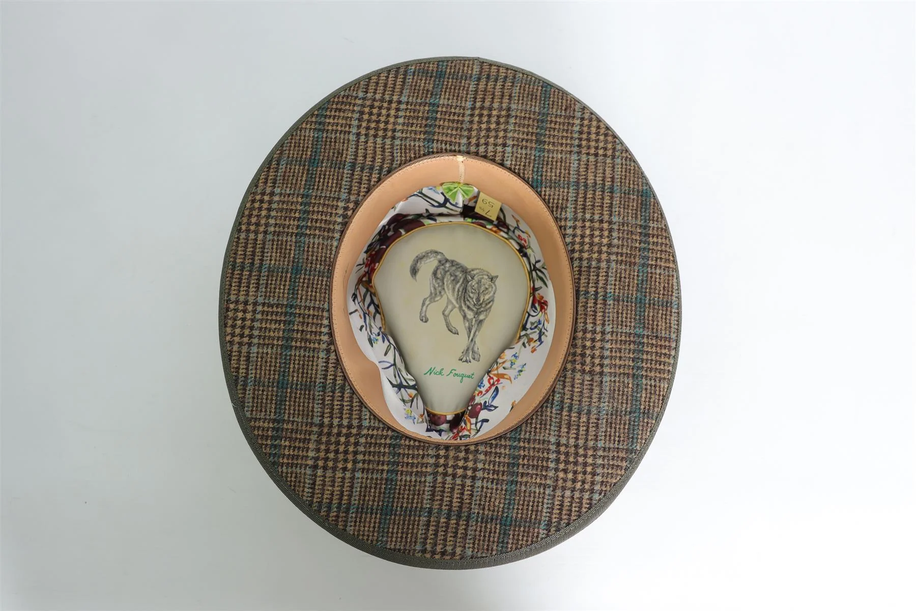 NICK FOUQUET GREEN FELT FEDORA 59 CM - Image 7