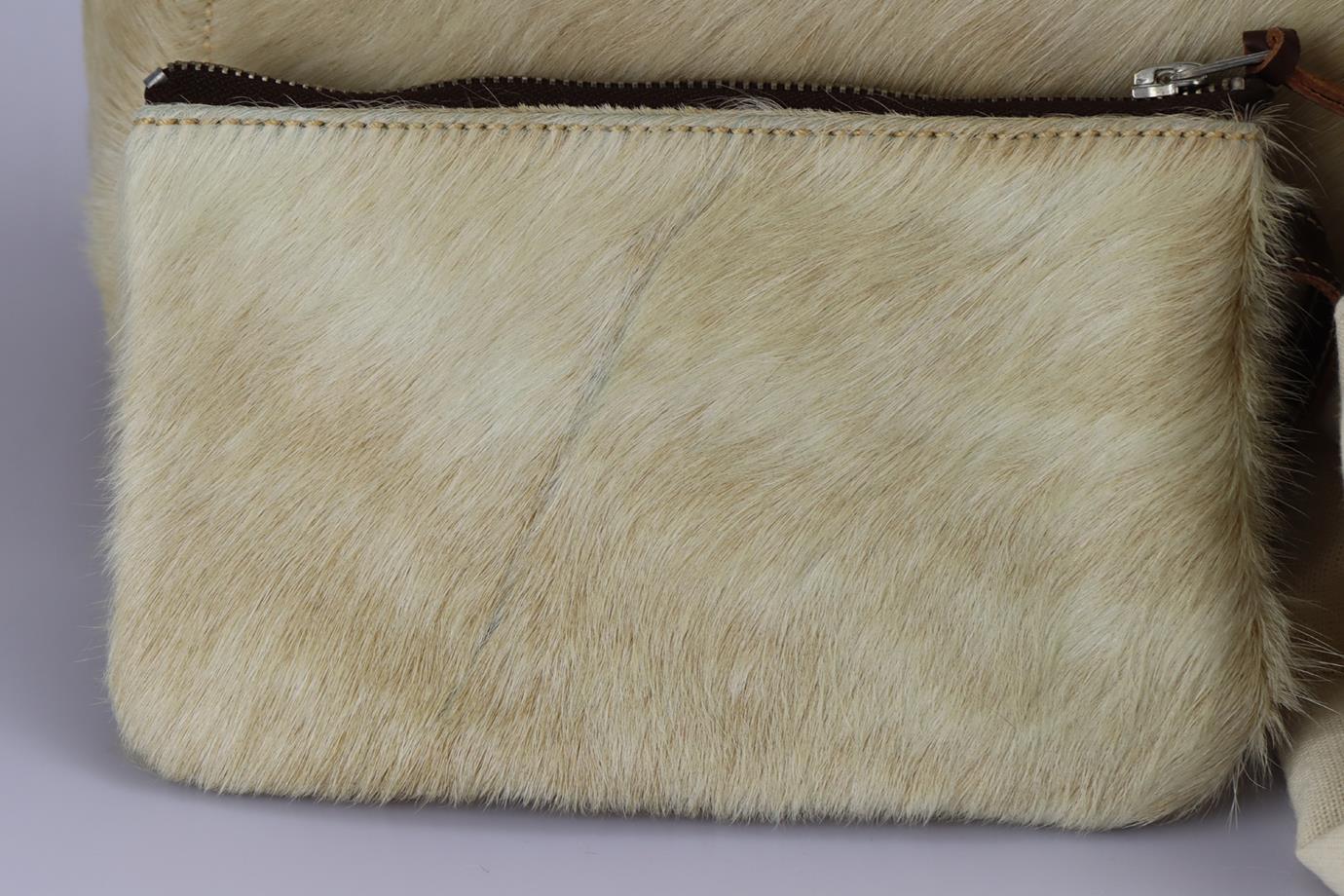 NICOLE DE RIVALS CALF HAIR AND LEATHER TOTE BAG - Image 8