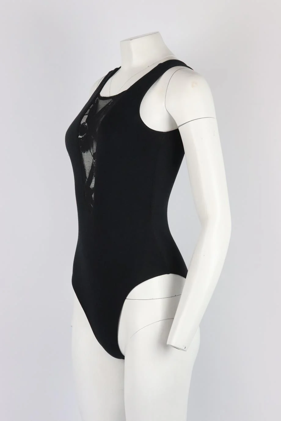 NIGHTCAP MESH PANELED STRETCH JERSEY BODYSUIT UK 8 - Image 3