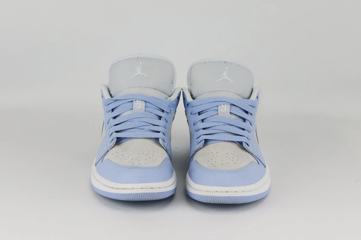 NIKE AIR JORDAN 1 LOW LEATHER AND SUEDE SNEAKERS EU 38.5 UK 5 US 7.5 - Image 3