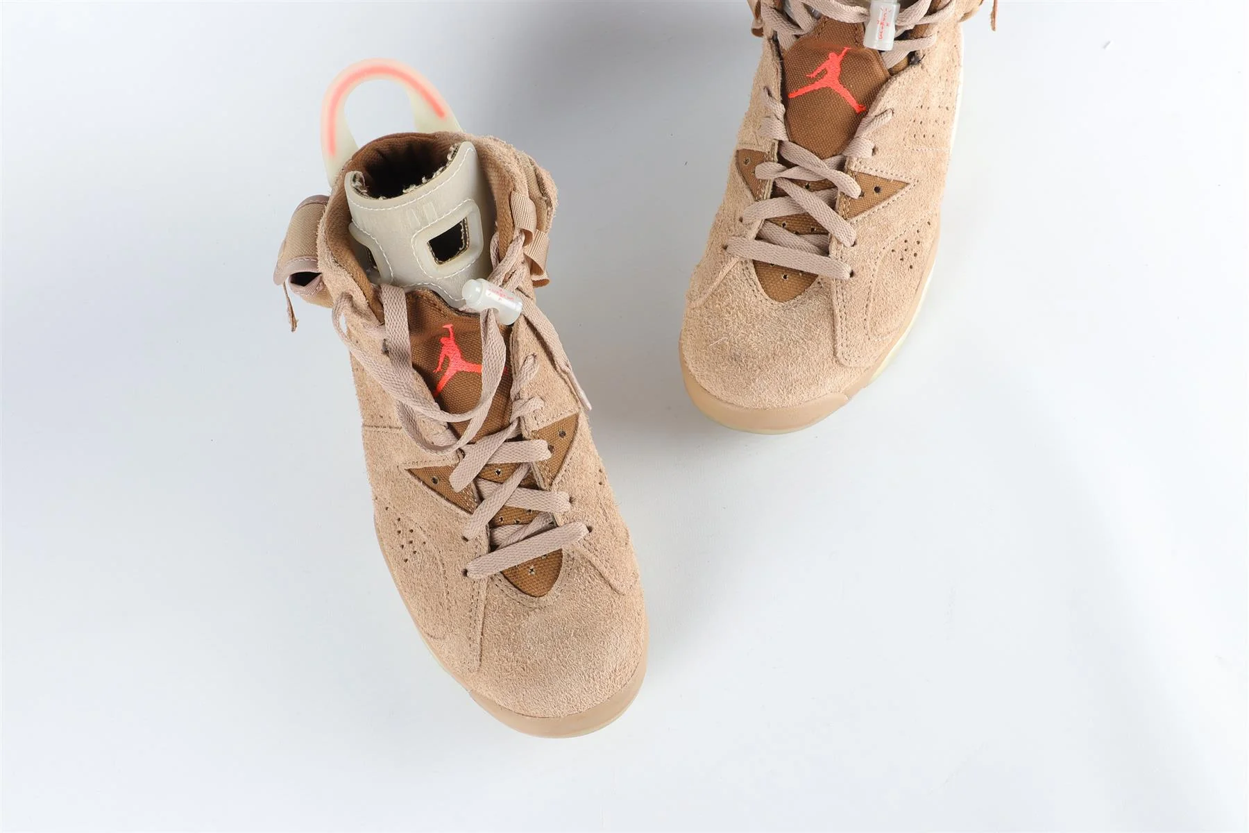NIKE AIR JORDAN 6 TRAVIS SCOTT BRITISH KHAKI SNEAKERS EU 39, UK 6, US 6.5 - Image 4