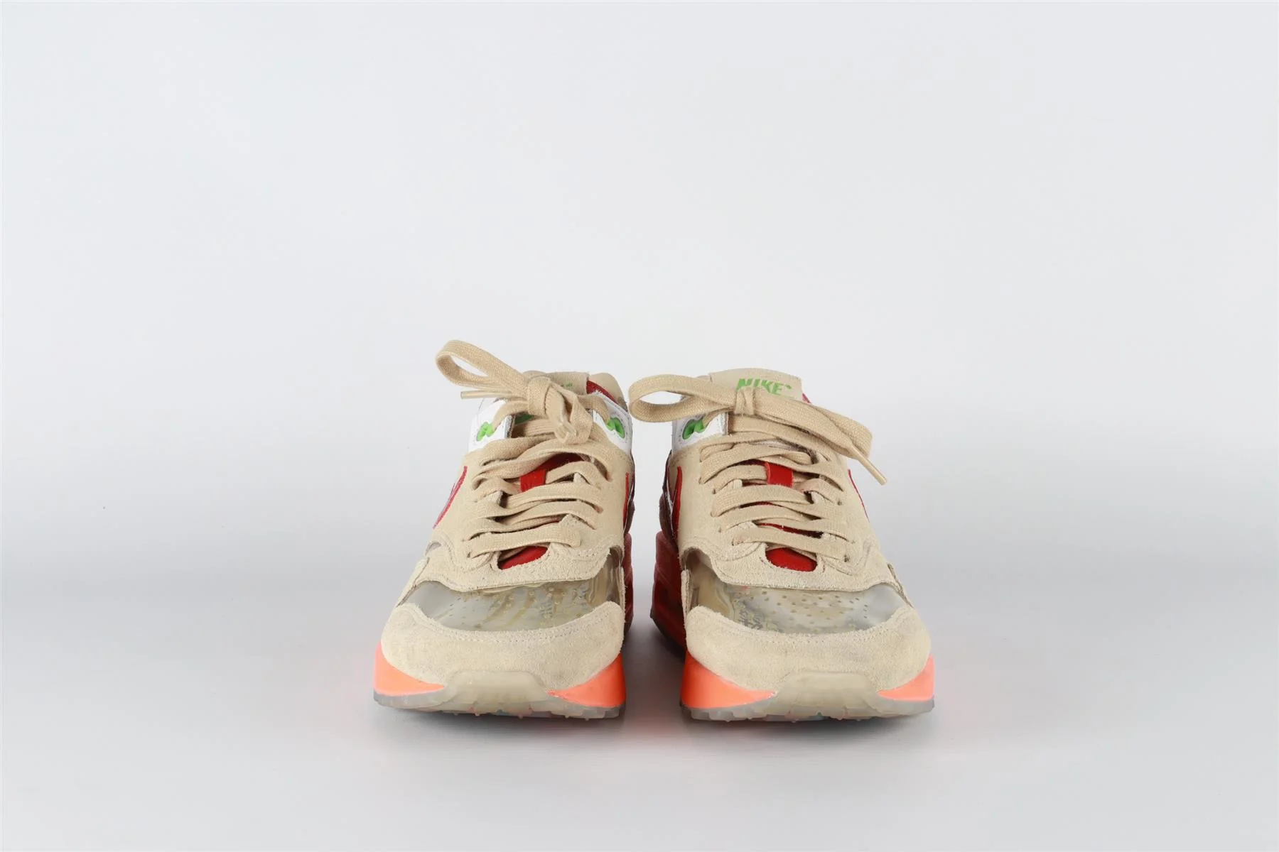 NIKE BEIGE AIR MAX 1 CLOT KISS OF DEATH SNEAKERS EU 38.5 UK 5.5 US 6 - Image 3