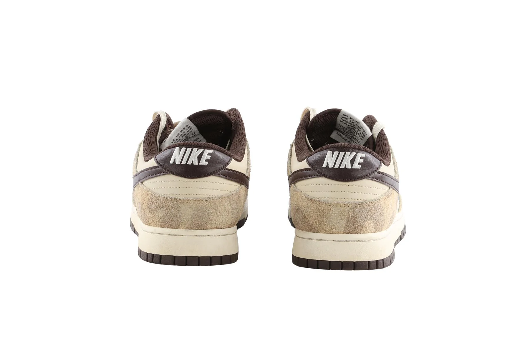 NIKE BEIGE DUNK ANIMAL PACK CHEETAH MEN'S LEATHER SNEAKERS EU 47.5 UK 12 US 13 - Image 5