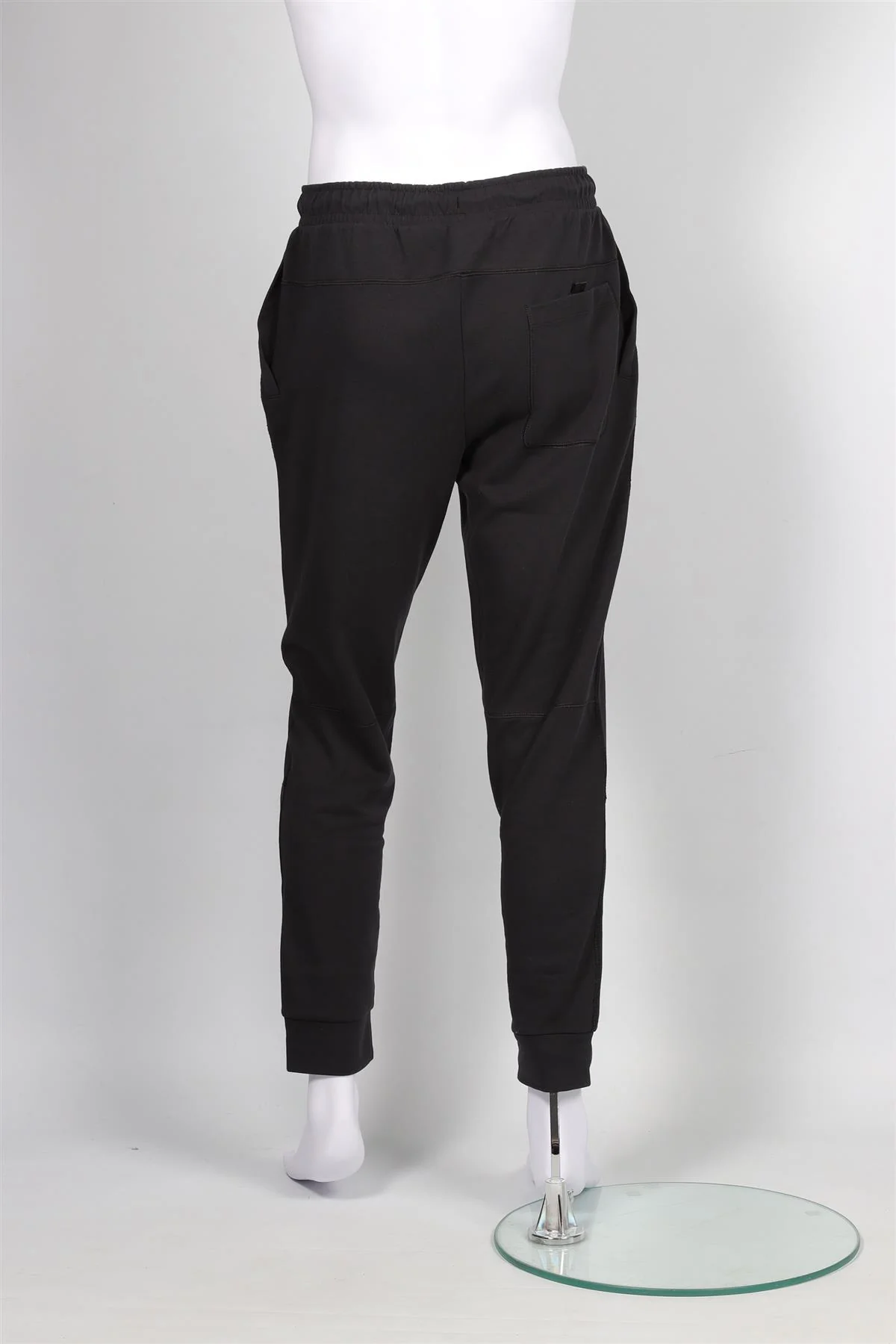 NIKE BLACK MEN'S COTTON TRACK PANTS MEDIUM - Image 4