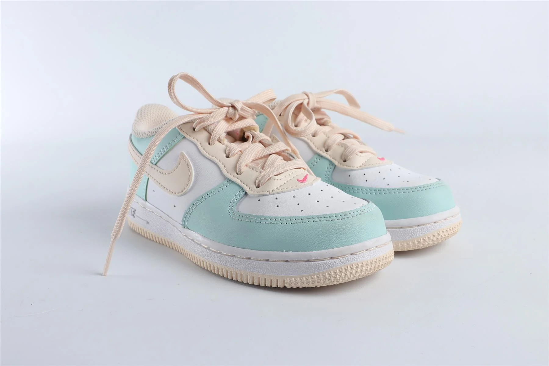 NIKE BLUE KIDS LEATHER SNEAKERS EU 27 UK 9.5 US 10 - Image 2
