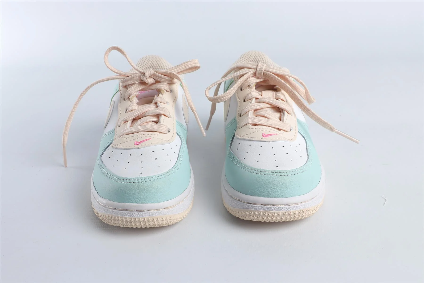 NIKE BLUE KIDS LEATHER SNEAKERS EU 27 UK 9.5 US 10 - Image 3