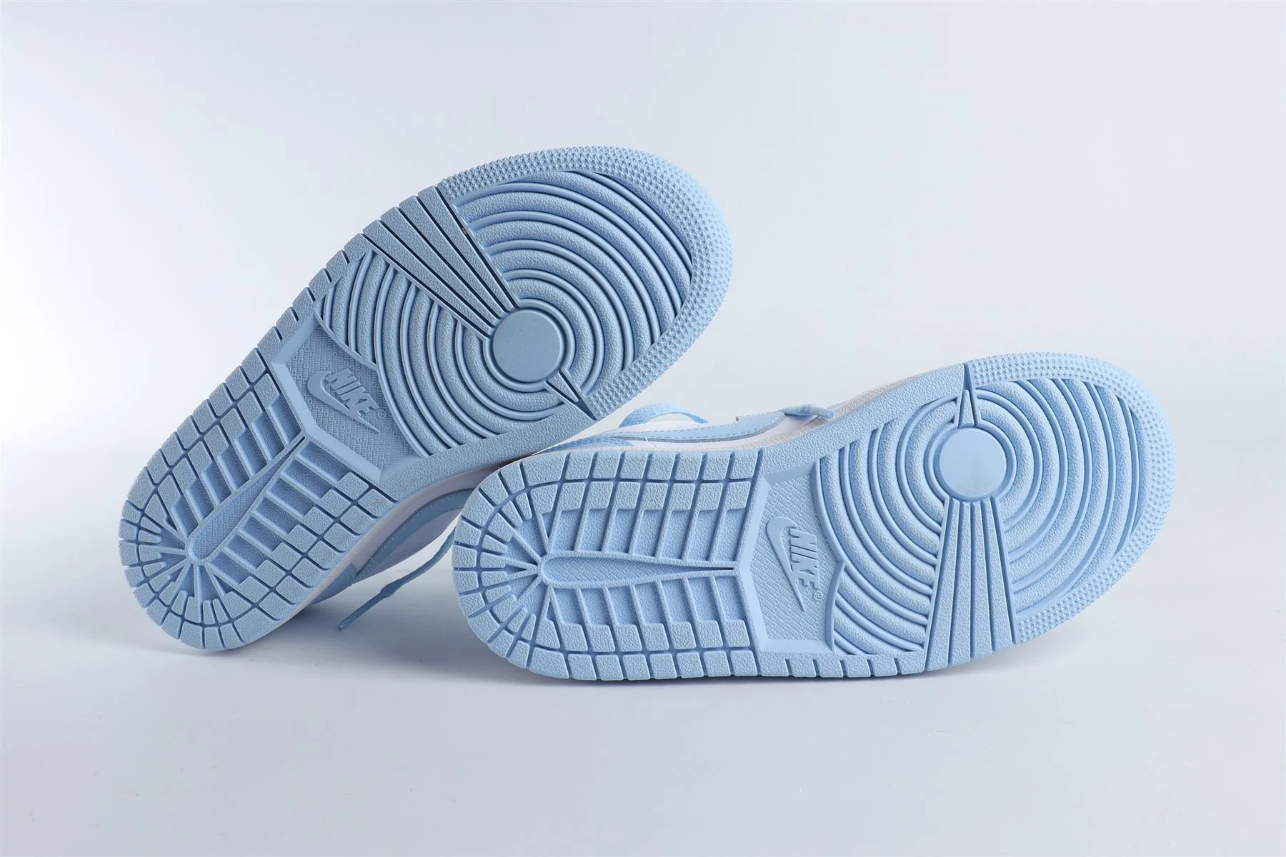 NIKE BLUE KIDS LEATHER SNEAKERS EU 35.5 UK 3 US 3.5 - Image 6