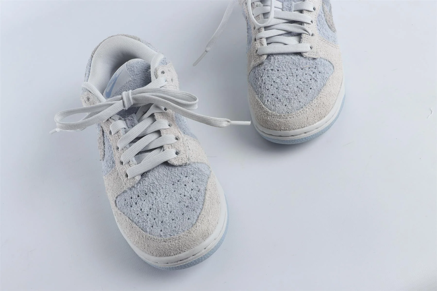 NIKE BLUE KIDS LEATHER SNEAKERS EU 35.5 UK 3 US 3.5 - Image 4