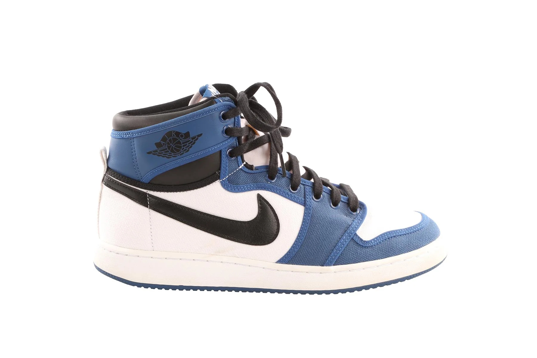 NIKE BLUE MEN'S JORDAN 1 KO STORM BLUE SNEAKERS UK 9.5 - Image 2