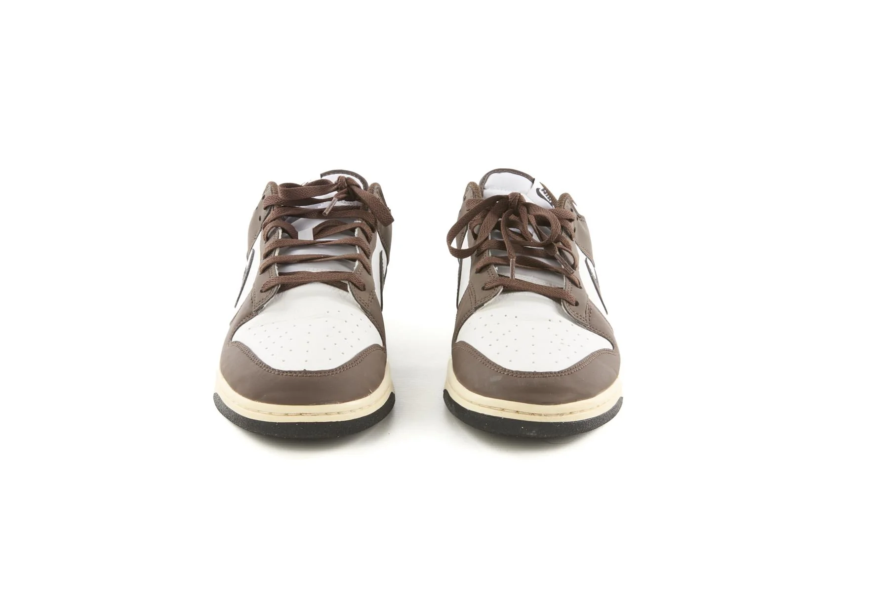 NIKE BROWN MEN'S DUNK NEXT NATURE BAROQUE BROWN LEATHER SNEAKERS EU 47.5 UK 12 US 13 - Image 3