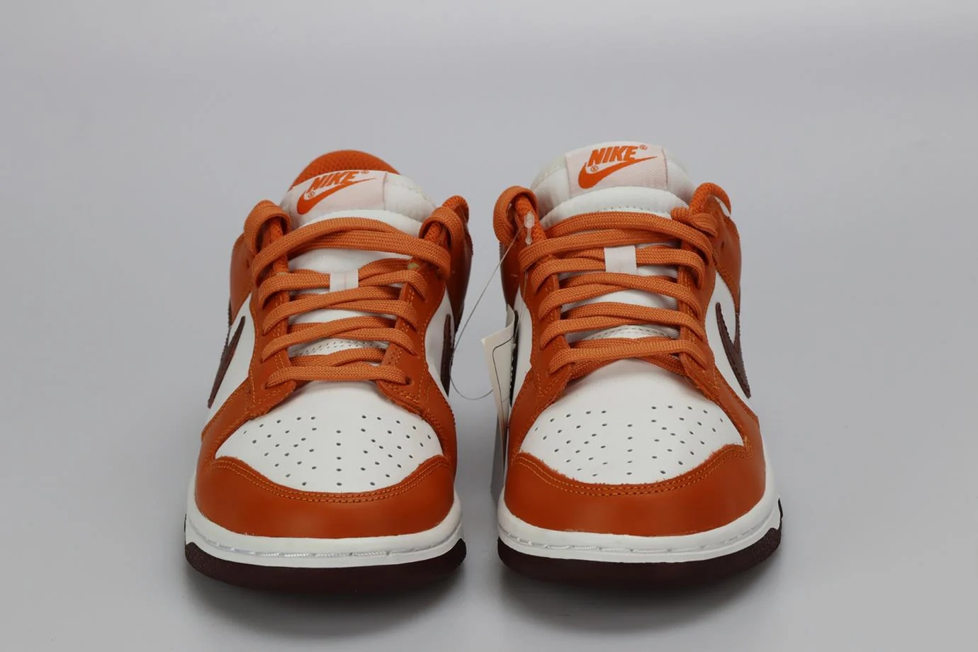 NIKE DUNK LOW BRONZE ECLIPSE LEATHER SNEAKERS EU 37.5 UK 5.5 US 8 - Image 3