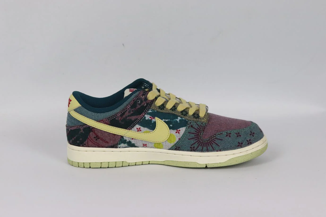 NIKE DUNK LOW COMMUNITY GARDEN CANVAS SNEAKERS EU 38.5 UK 5.5 US 6 - Image 2