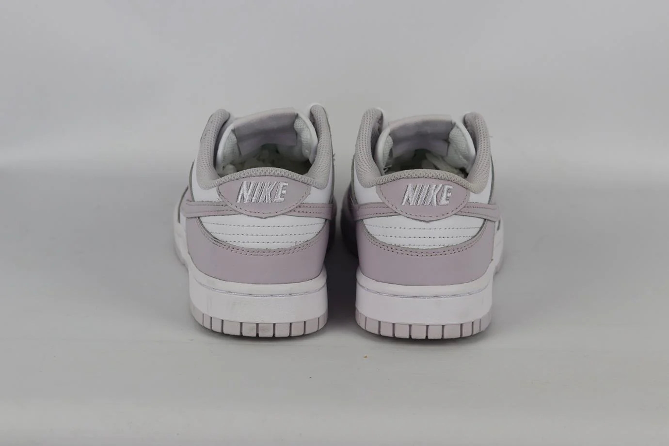 NIKE DUNK LOW LIGHT VIOLET LEATHER SNEAKERS EU 39 UK 5.5 US 8 - Image 4