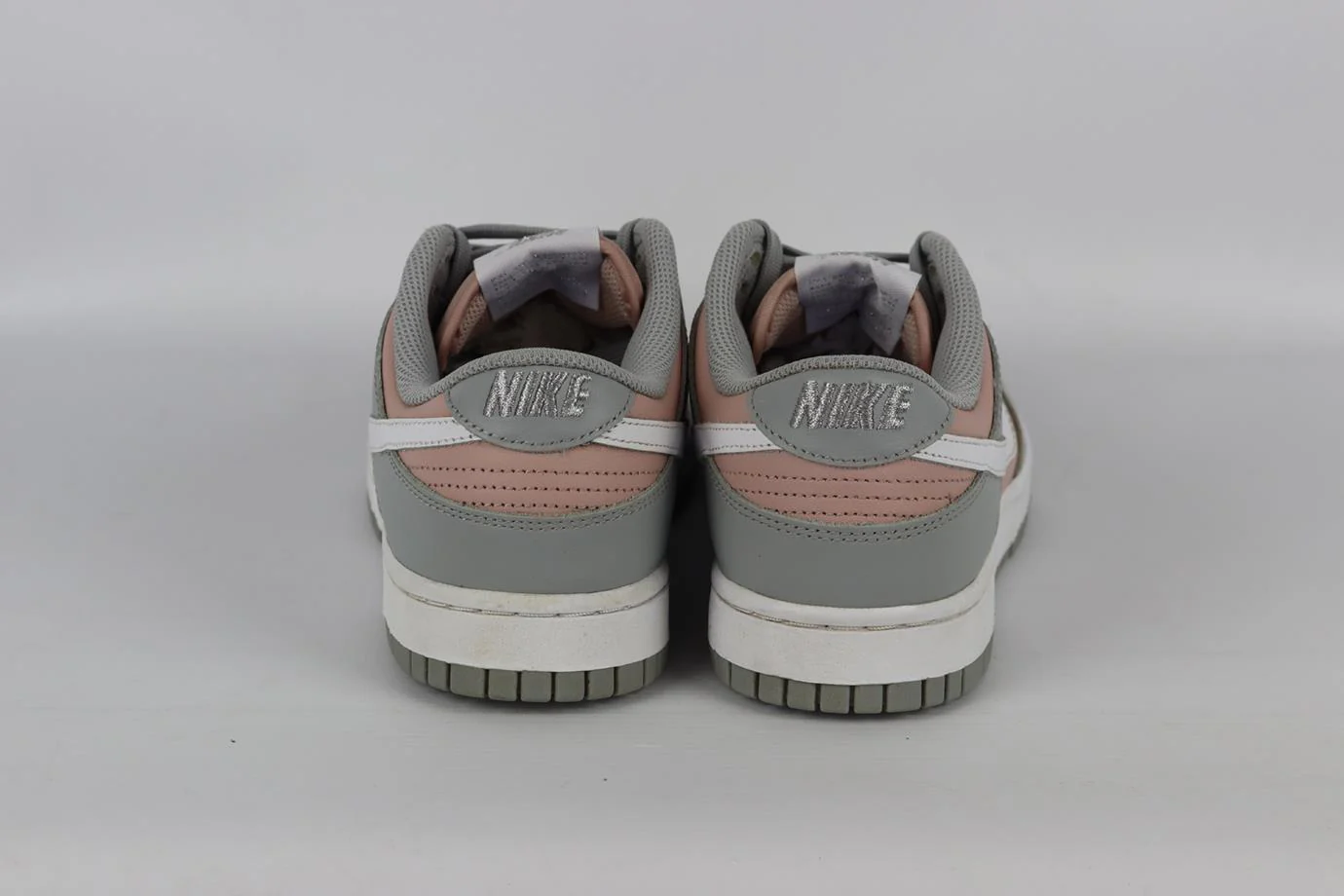 NIKE DUNK LOW PINK OXFORD LEATHER SNEAKERS EU 39 UK 5.5 US 8 - Image 4