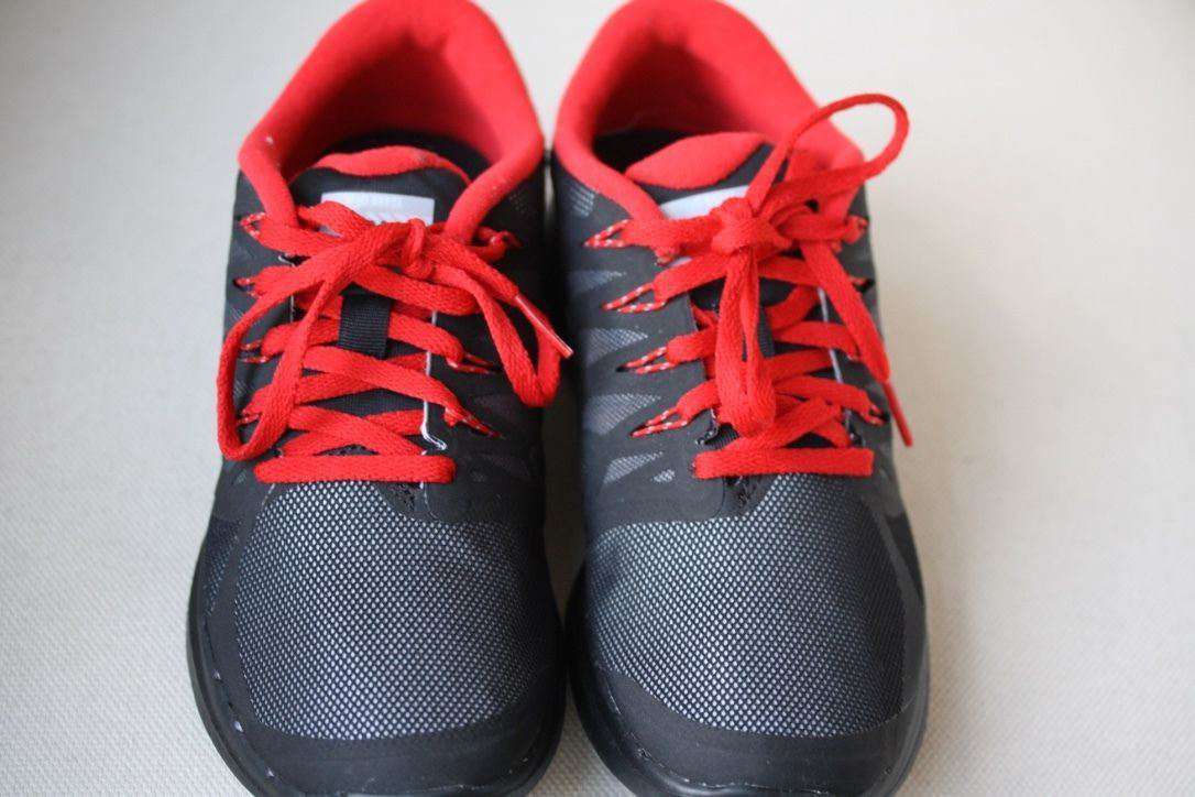 NIKE FREE 5.0 SHIELD ID BLACK RED TRAINERS 38 UK 4.5 US 7 - Image 2