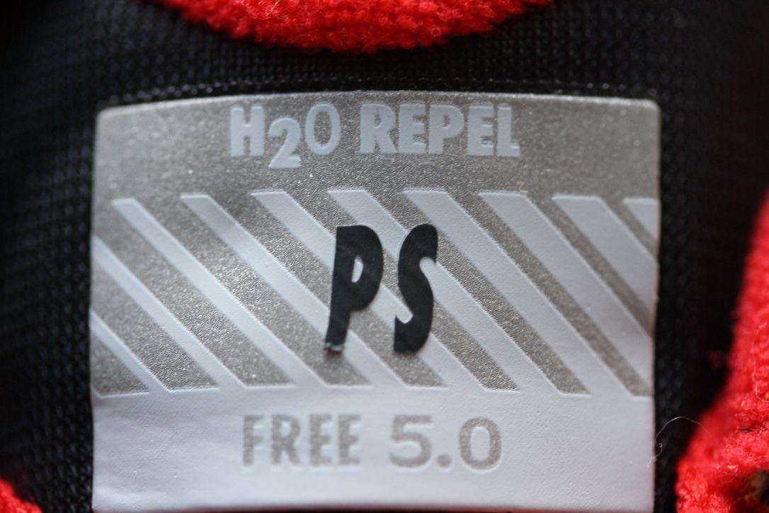 NIKE FREE 5.0 SHIELD ID BLACK RED TRAINERS 38 UK 4.5 US 7 - Image 6