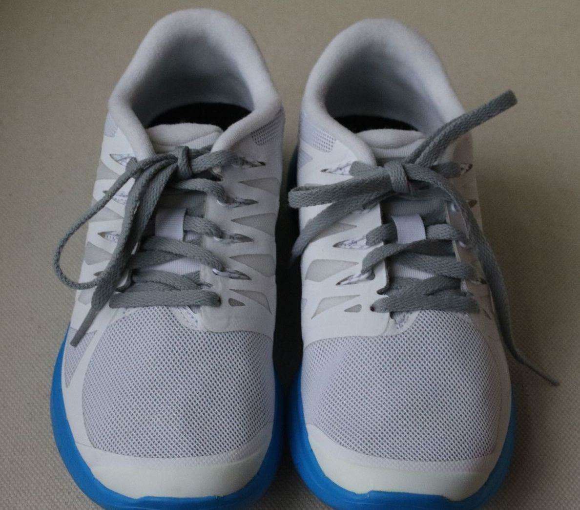 NIKE FREE 5.0 WHITE AND BLUE TRAINERS EU 38.5 UK 5 US 7.5 - Image 2