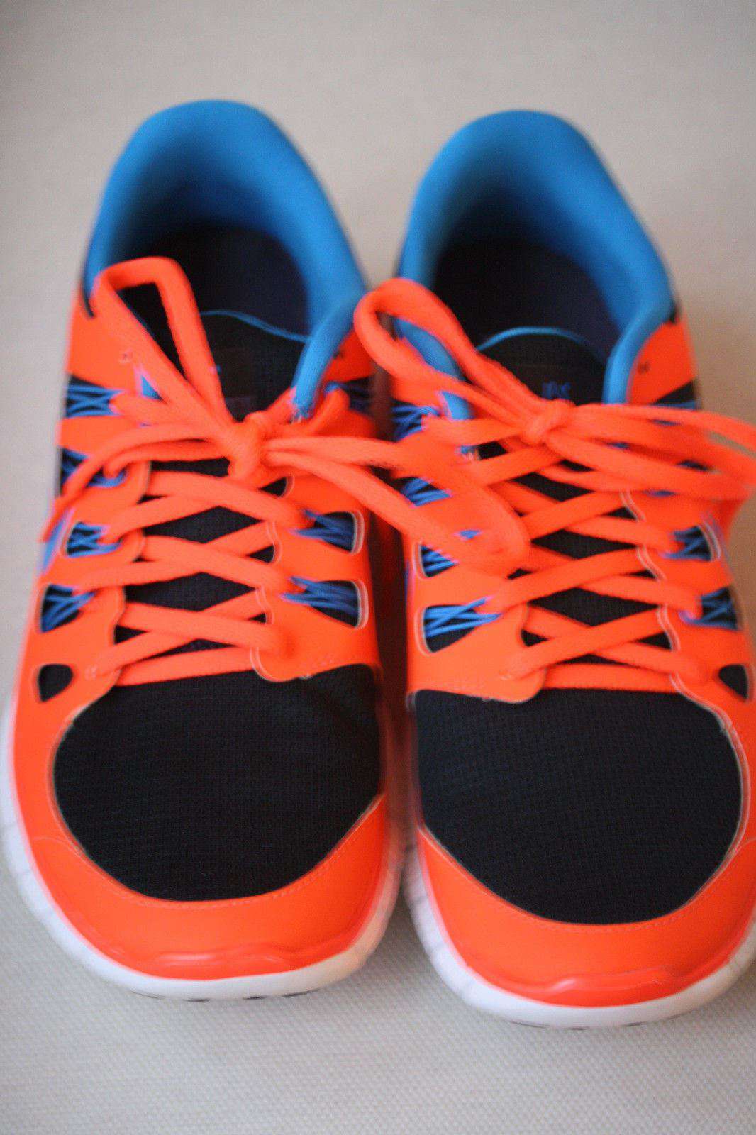NIKE FREE RUN ID 5.0 NEON ORANGE TRAINERS EU 42 UK 7.5 US 8.5 - Image 2