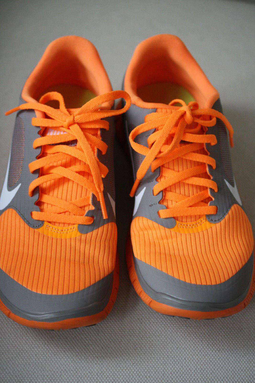 NIKE FREE RUNNING 4.0 V3 GREY CITRUS TRAINERS 38.5 UK 5 US 7.5 - Image 6