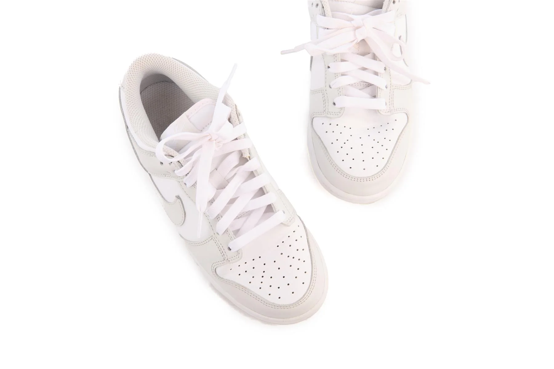 NIKE GREY LEATHER SNEAKERS EU 38.5 UK 5 US 7.5 - Image 4