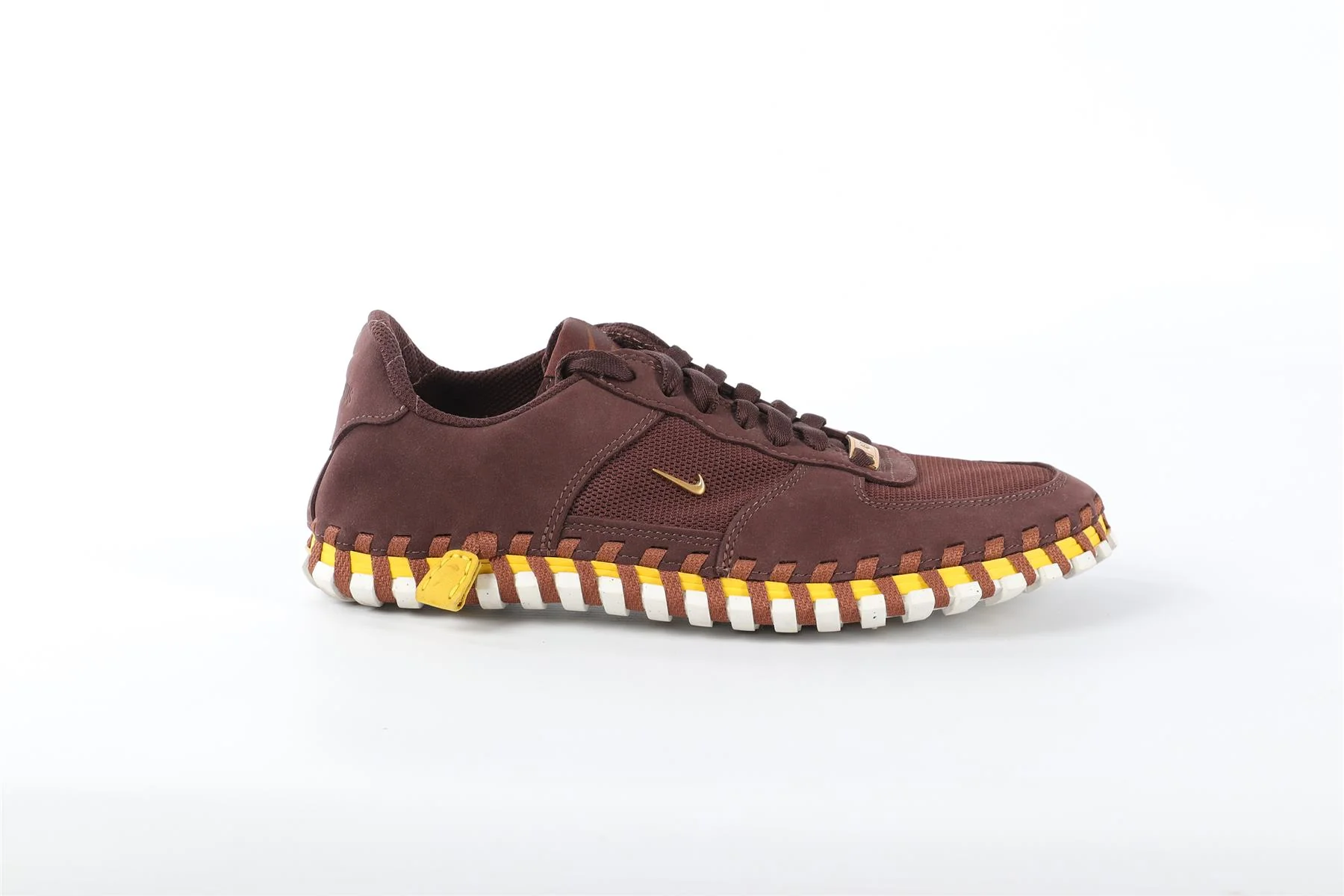 NIKE + JACQUEMUS BROWN J FORCE 1 SUEDE SNEAKERS EU 38 UK 5 US 8 - Image 2
