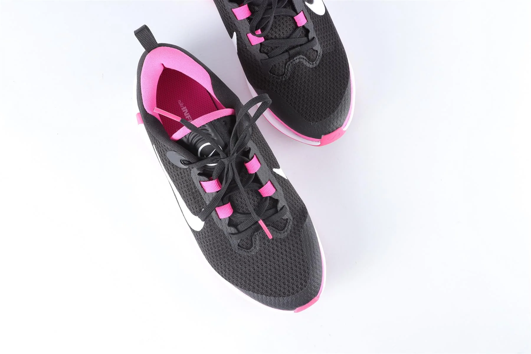 NIKE KIDS GIRLS INFINITY FLOW BLACK SNEAKERS EU 36.5 UK 4. US 4.5Y - Image 4