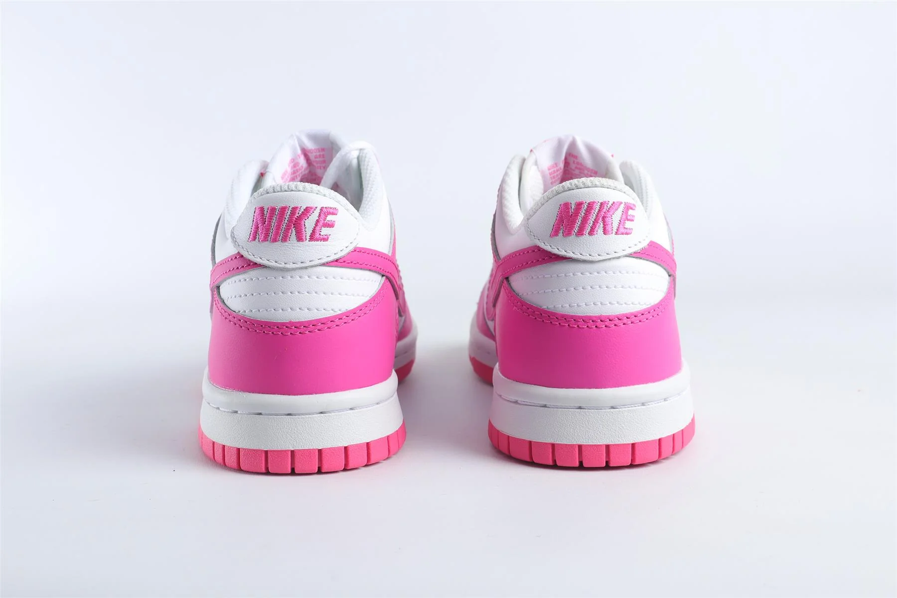 NIKE PINK KIDS LEATHER SNEAKERS EU 35.5 UK 3 US 3.5 - Image 5