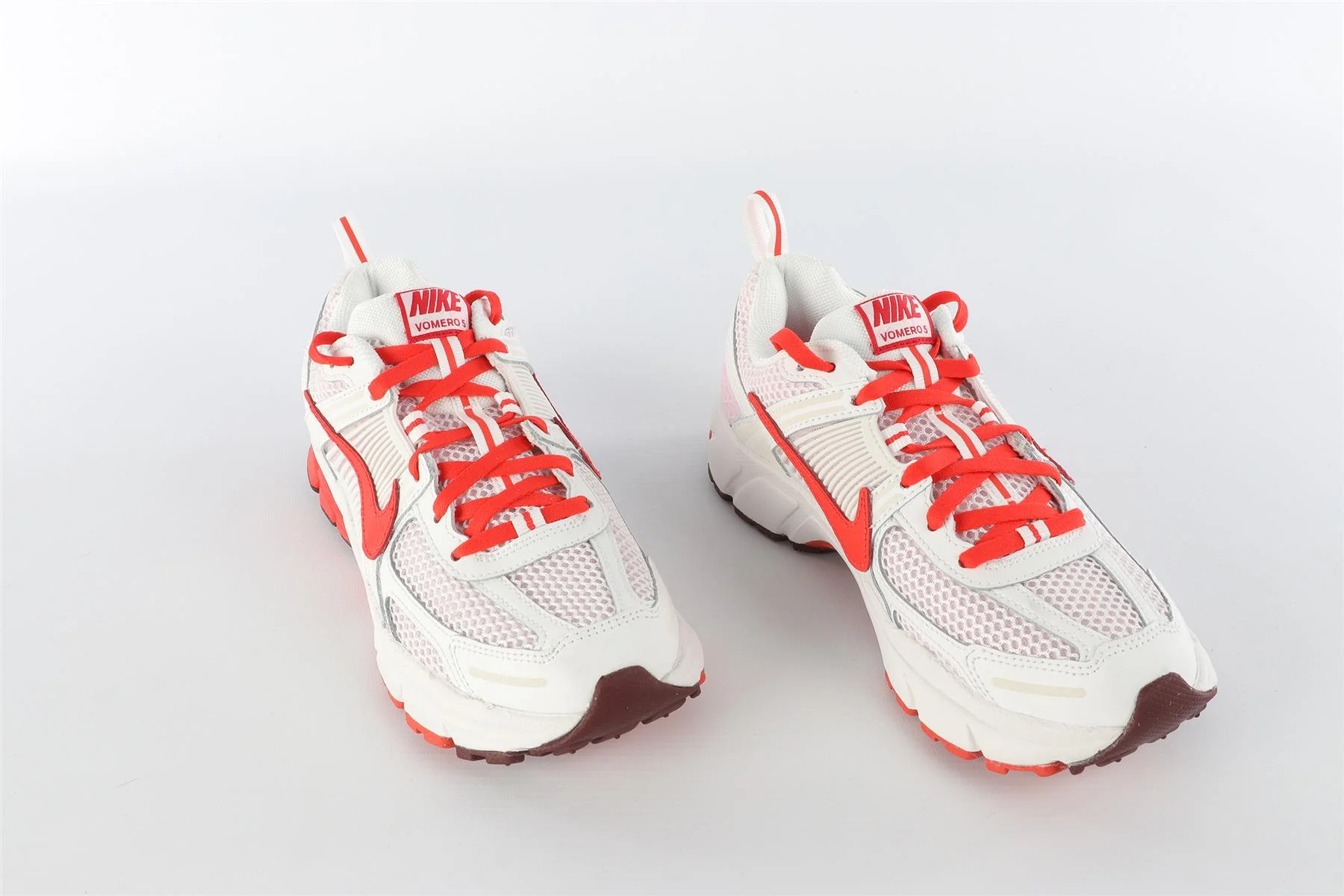 NIKE RED LEATHER TRAINERS EU 37 UK 4 US 6.5 - Image 4