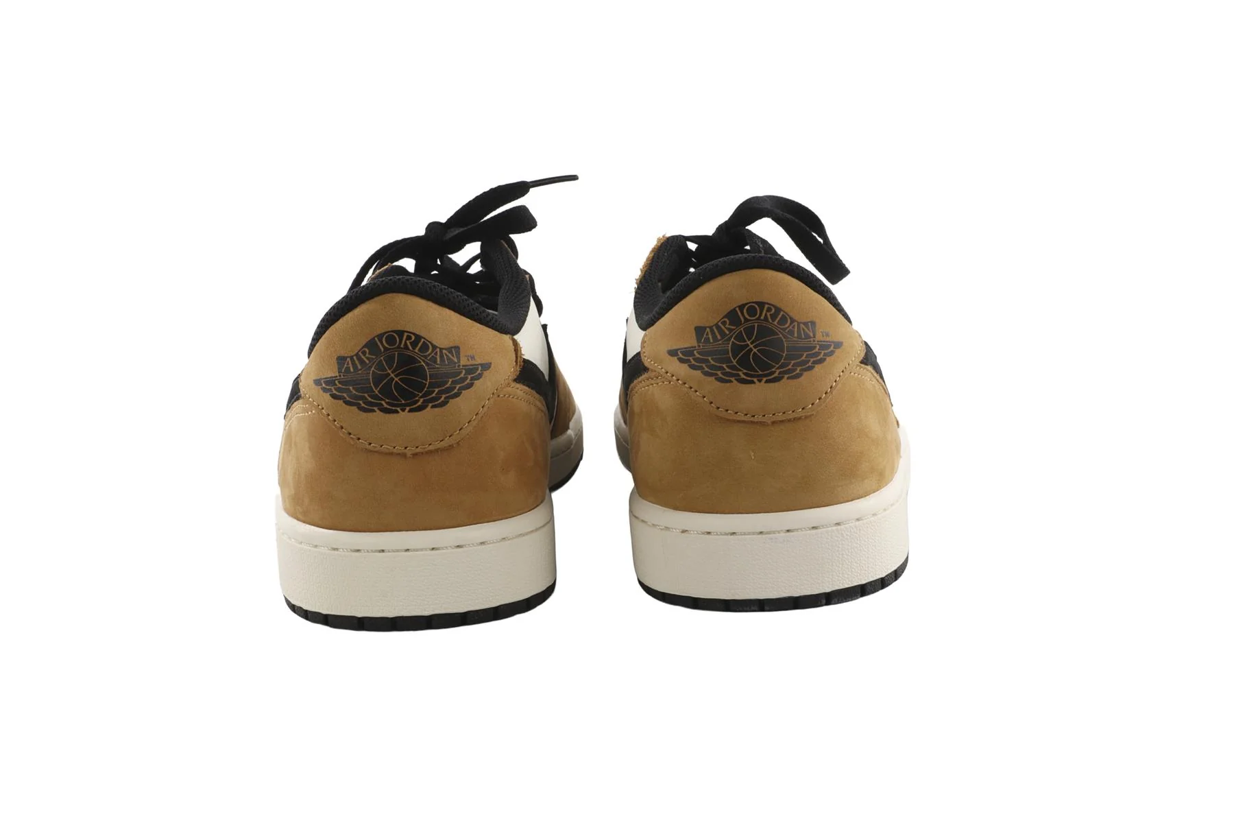 NIKE TAN MEN'S AIR JORDAN ONE ROOKIE OF THE YEAR LEATHER SNEAKERS EU 47.5 UK 12 US 13 - Image 5