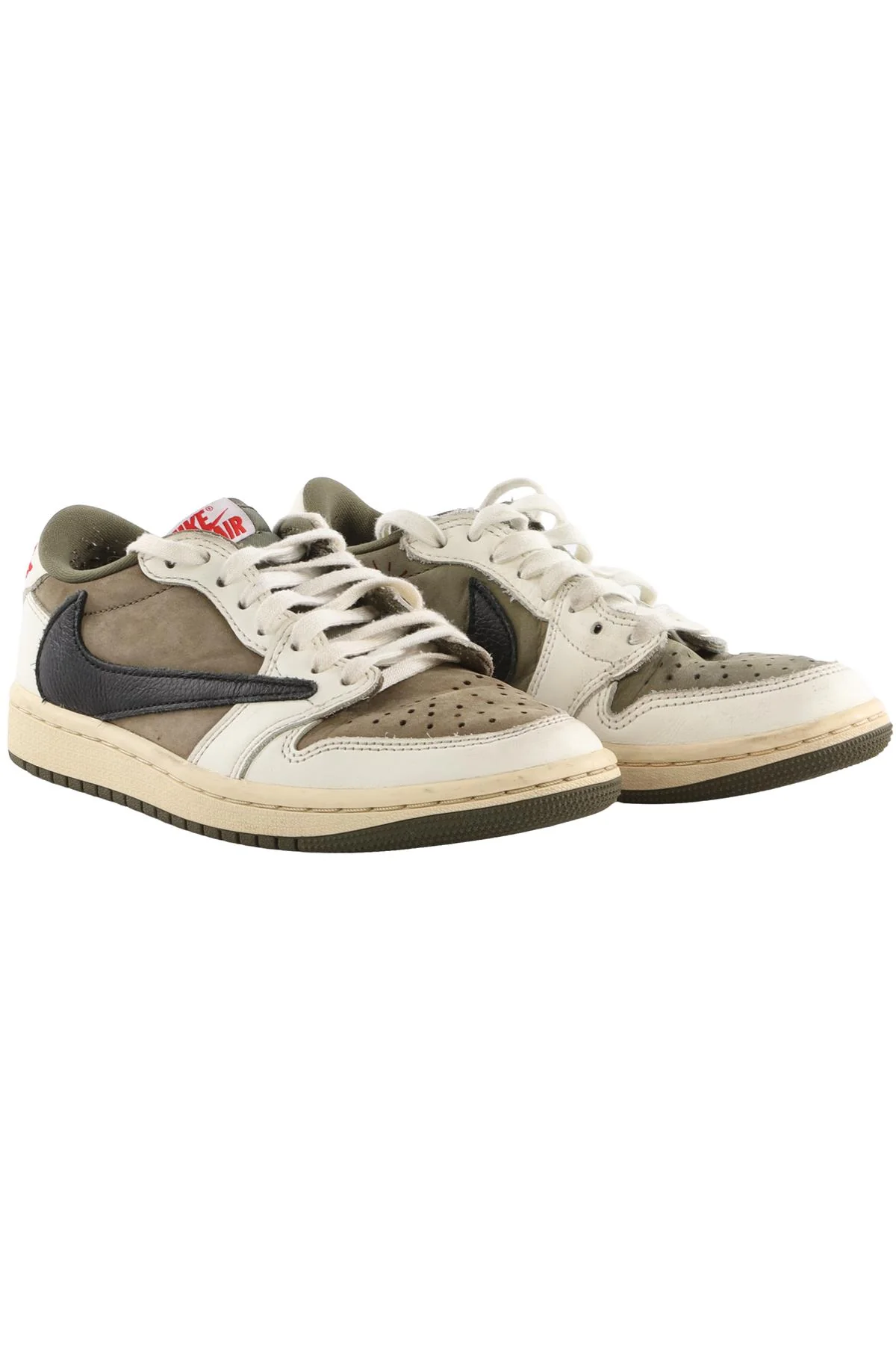 NIKE + TRAVIS SCOTT KID'S BOYS AIR JORDAN MEDIUM OLIVE SNEAKERS EU 36.5 UK 4 US 4.5