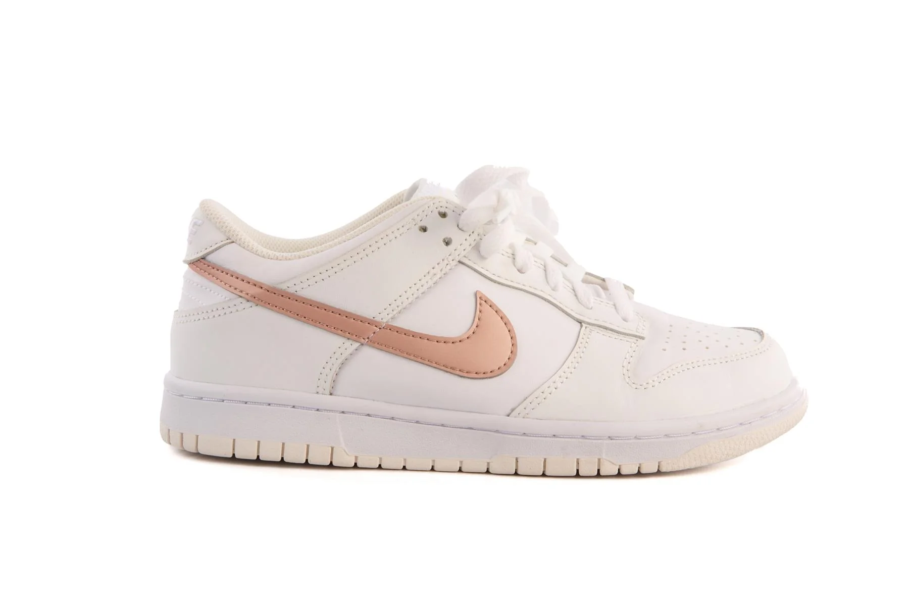 NIKE WHITE LEATHER SNEAKERS EU 39 UK 6 US 6.5 - Image 2