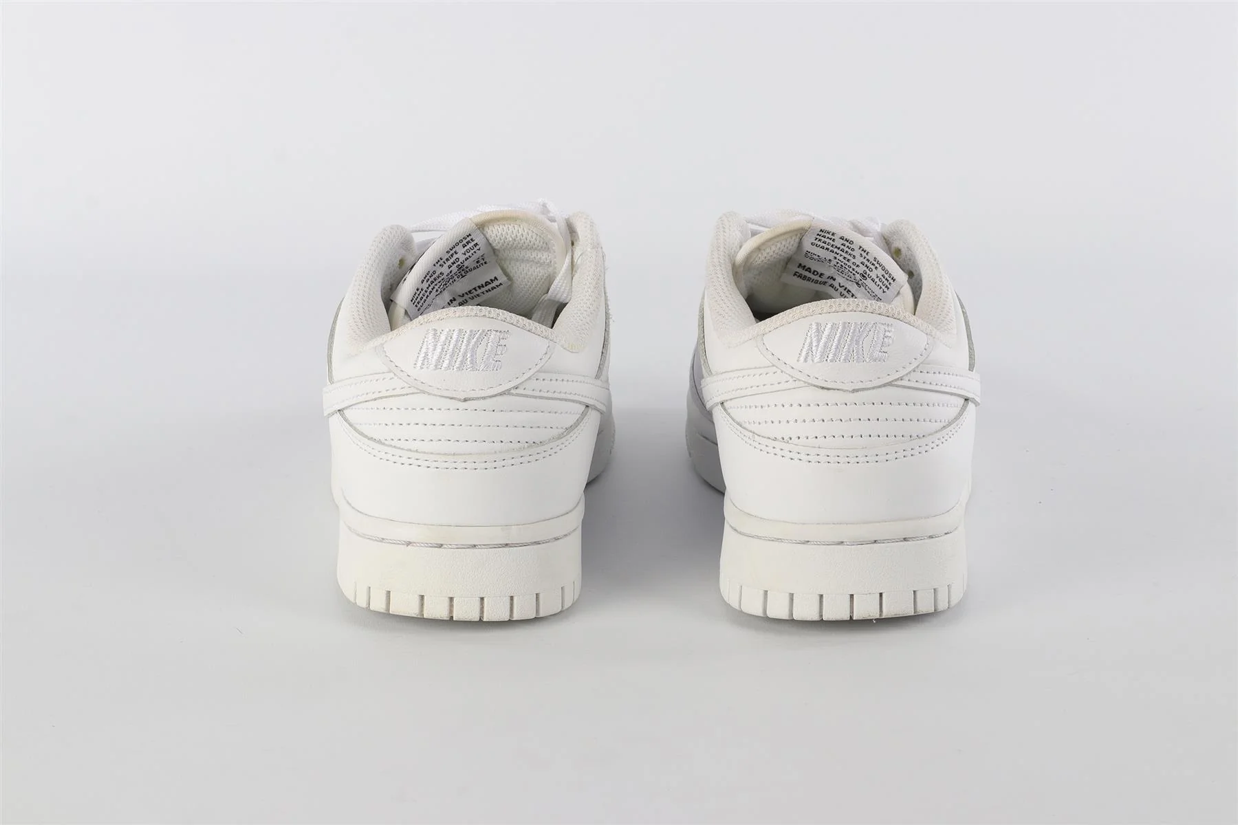 NIKE WHITE LEATHER TRAINERS EU 38 UK 5 US 8 - Image 5