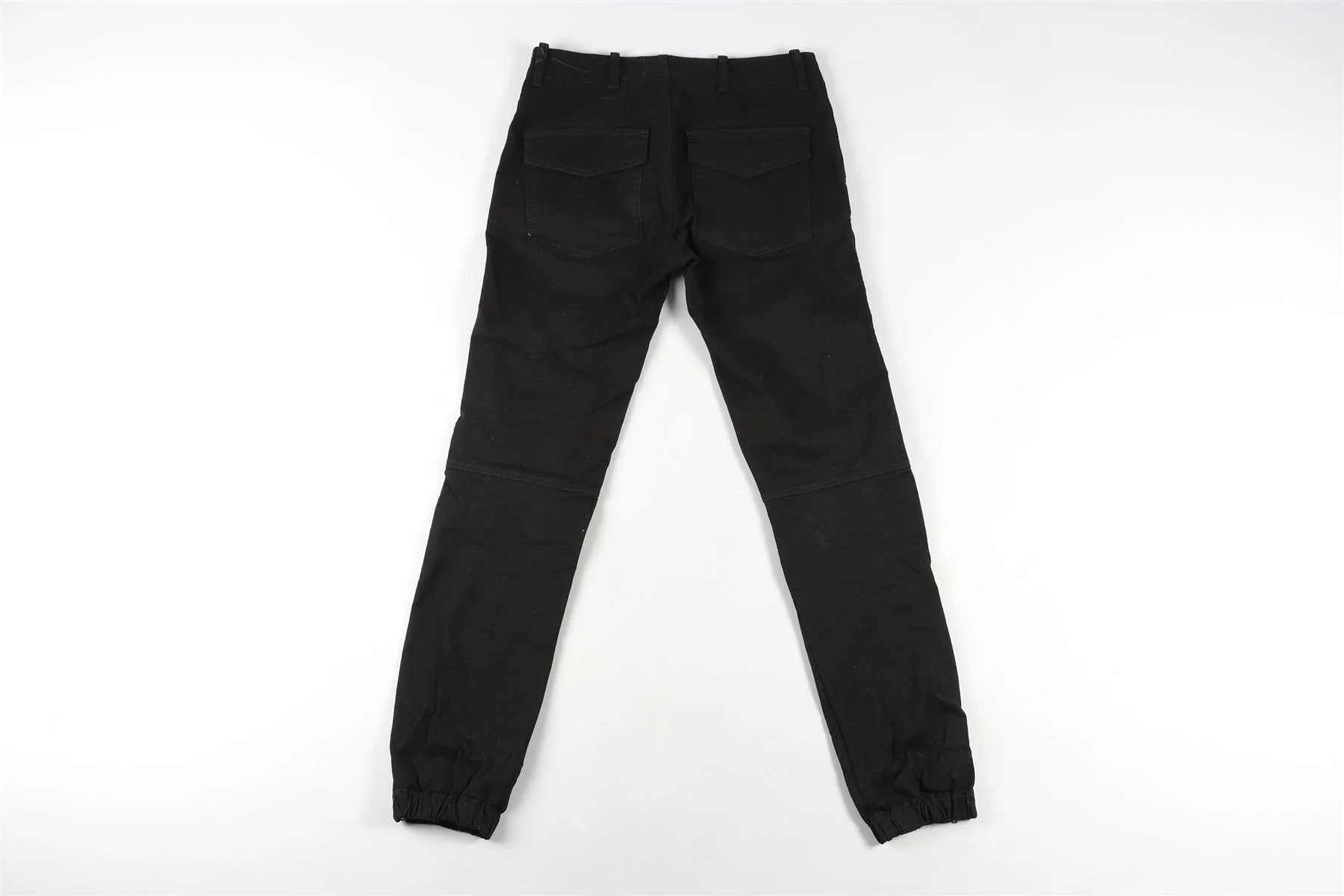 NILI LOTAN BLACK COTTON TAPERED PANTS W25 UK 6-8 - Image 4