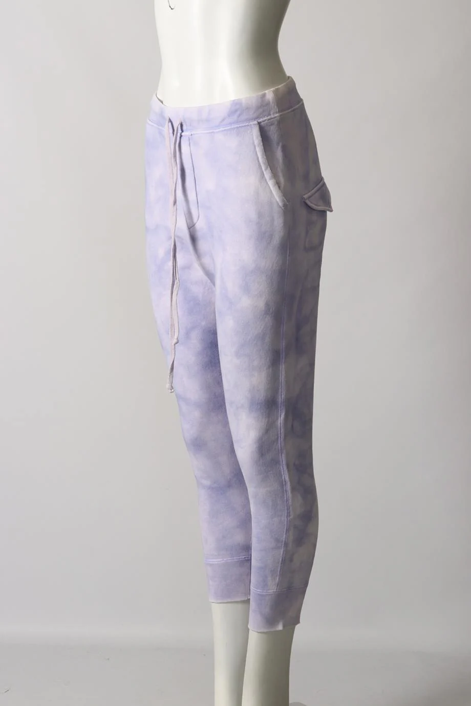 NILI LOTAN TIE DYED COTTON JERSEY TRACK PANTS SMALL - Image 3