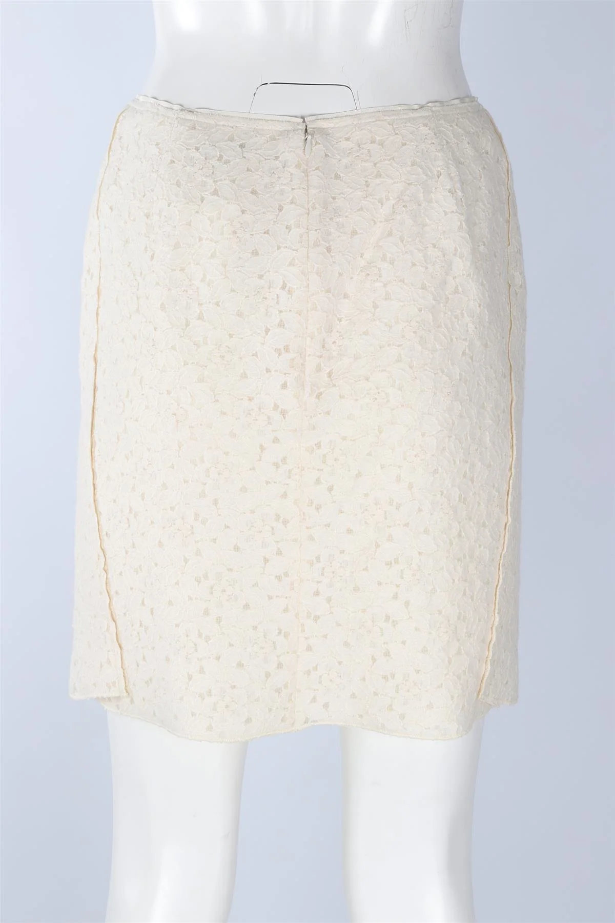 NINA RICCI CREAM LACE MINI SKIRT FR 40 UK 12 - Image 4