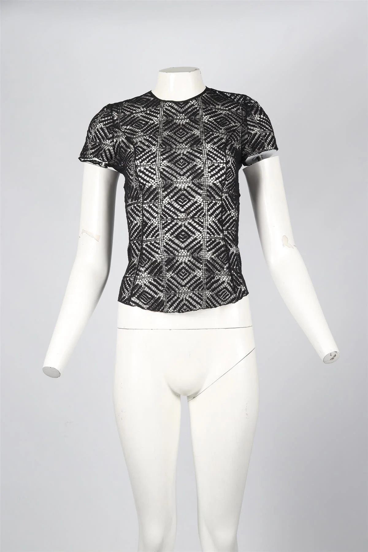 NINA RICCI LACE TOP FR 34 UK 6 - Image 2