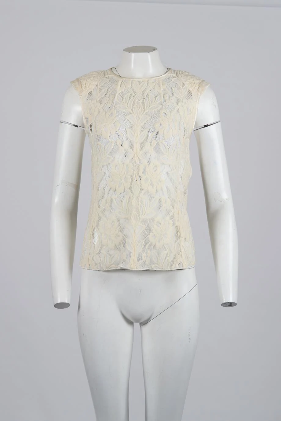 NINA RICCI LACE WOOL BLEND TOP FR 40 UK 12 - Image 2