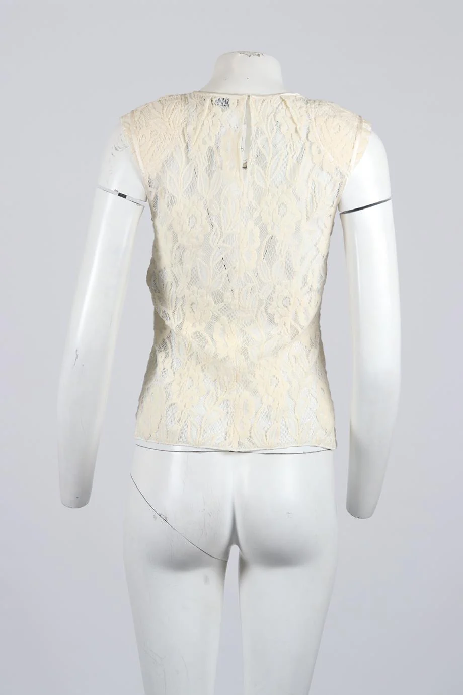 NINA RICCI LACE WOOL BLEND TOP FR 40 UK 12 - Image 4