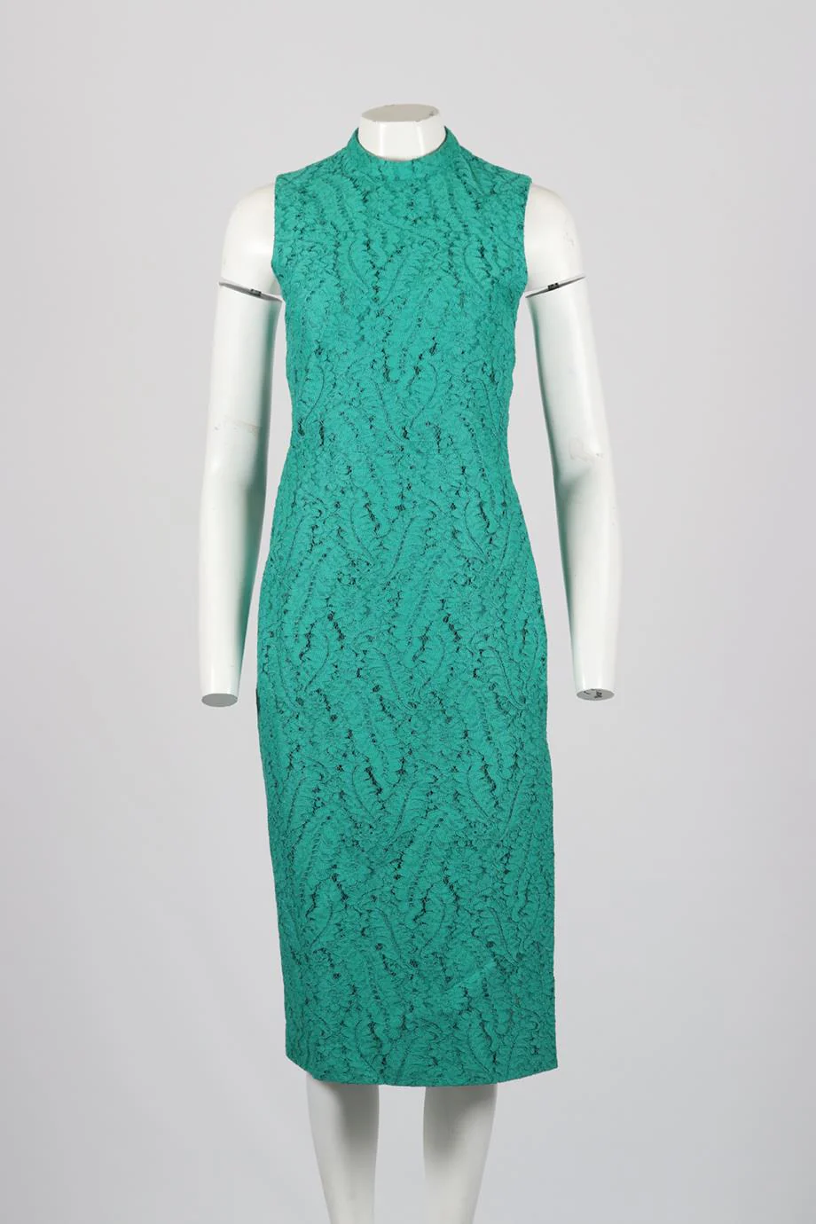 No. 21 LACE AND COTTON BLEND MIDI DRESS IT 42 UK 10 - Image 2