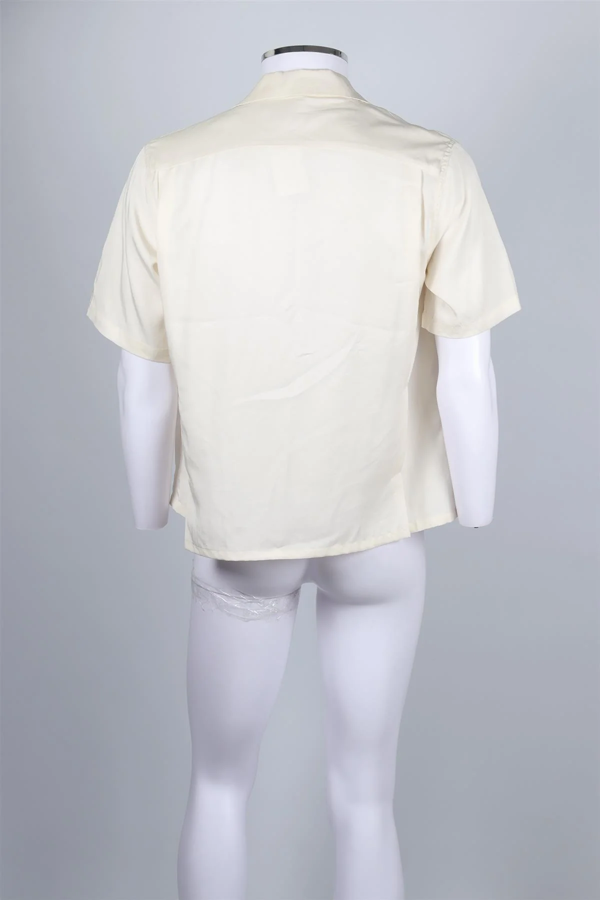 NO MAINTENANCE MEN'S CREAM TENCIL SHIRT SMALL - Image 4