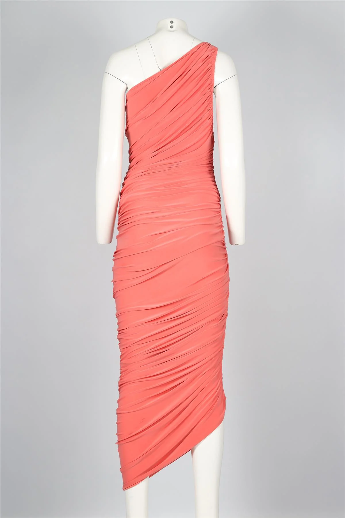NORMA KAMALI ORANGE JERSEY MIDI DRESS SMALL - Image 4