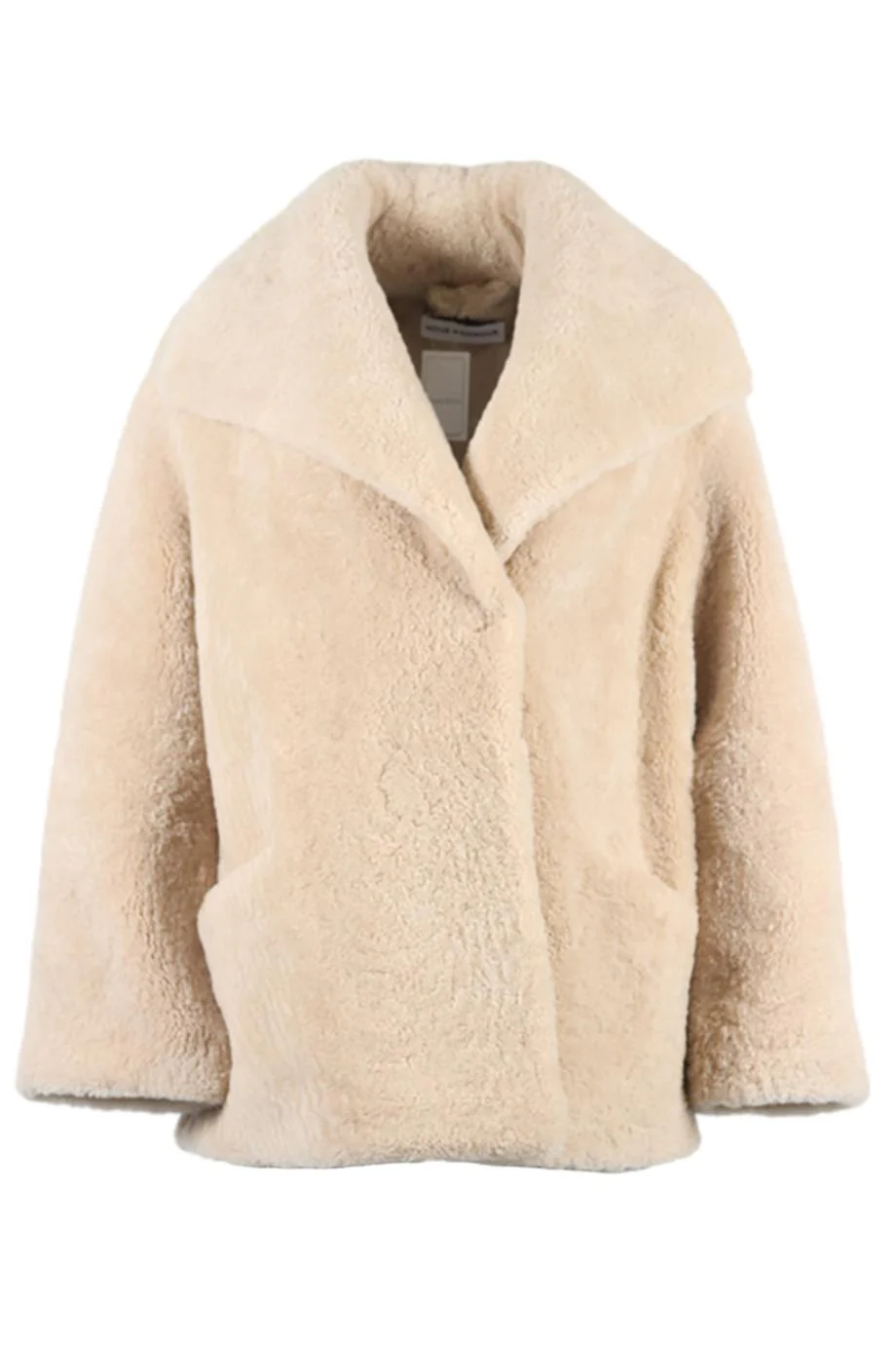 NOUR HAMMOUR SHEARLING JACKET FR 36 UK 8