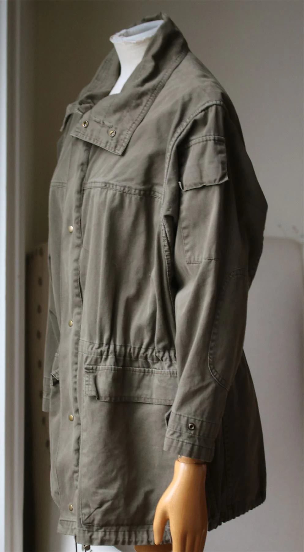 NSF LOKI COTTON TWILL PARKA JACKET SMALL - Image 3
