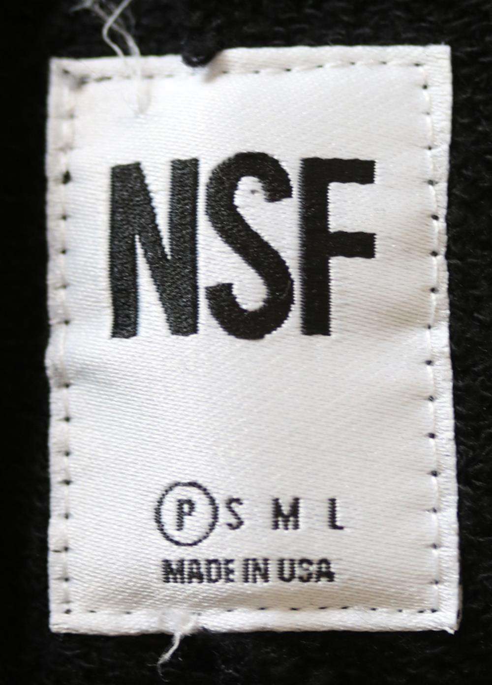 NSF MADDOX DISTRESSED COTTON JERSEY TRACK PANTS XSMALL - Image 5