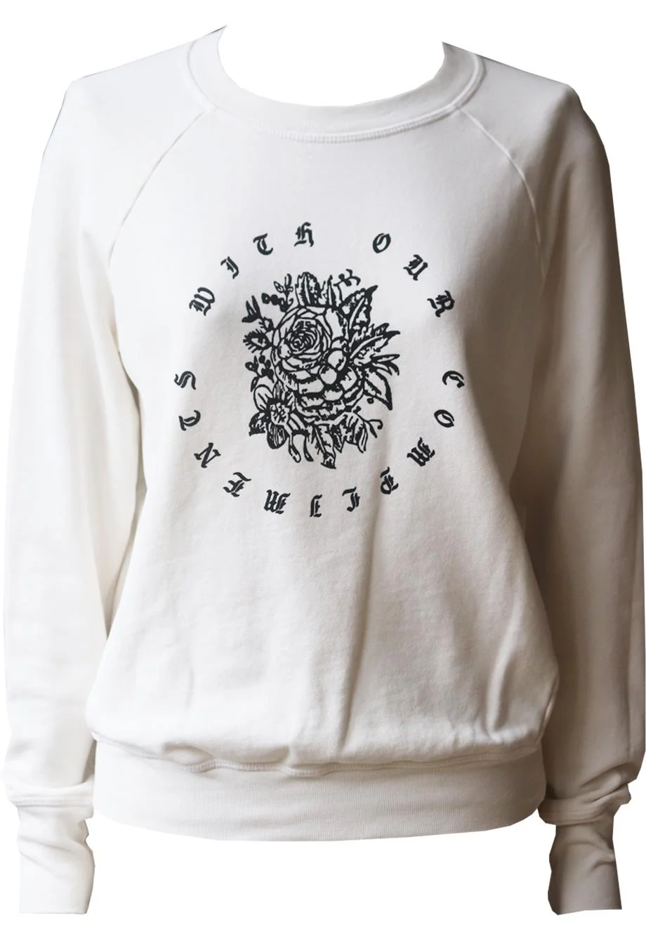 NSF PRINTED COTTON JERSEY SWEATSHIRT SMALL