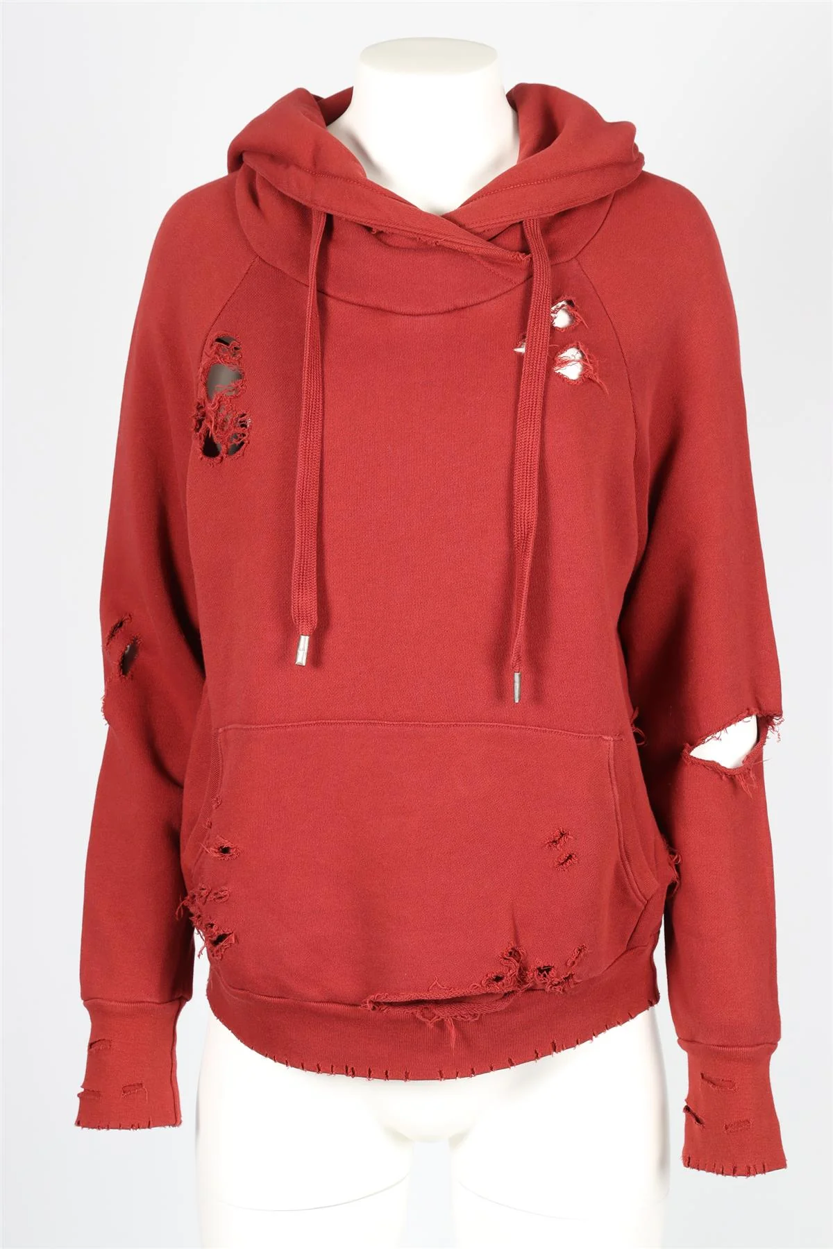 NSF RED COTTON HOODIE LARGE - Image 2